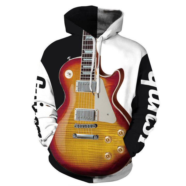 Fashion Guitar 3D printing Hoodie - mihoodie