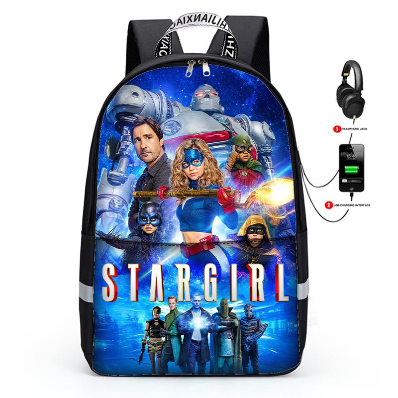 3D Stargirl School Backpacks for Kids Boy Girls Lightweight Backpack Bookbags Three-piece Set - mihoodie