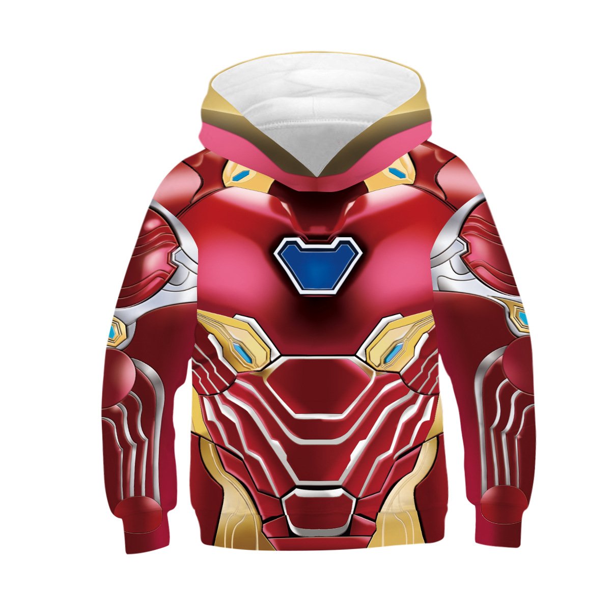 Kids Fashion Iron Man 3D hoodie  hooded sweatshirt - mihoodie