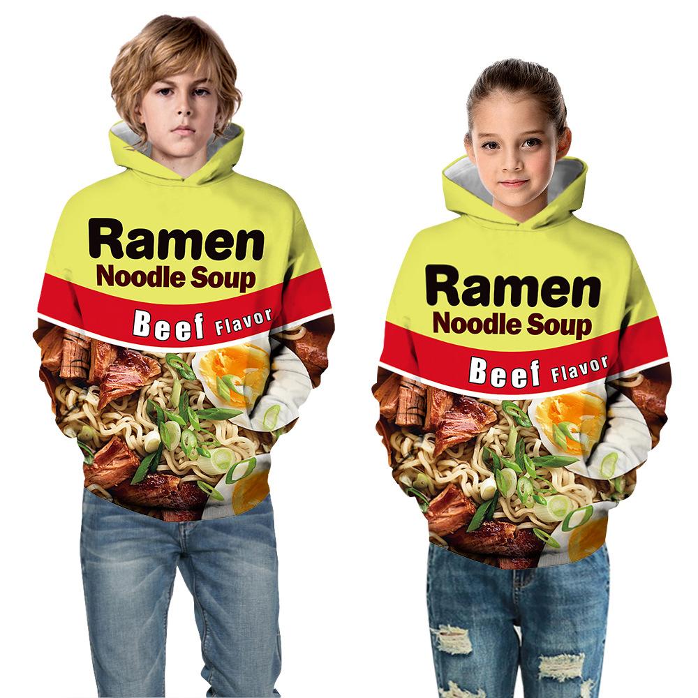 Kids Ramen Noodle Soup Beef Flaver Hoodie Unisex Sweatshirt - mihoodie