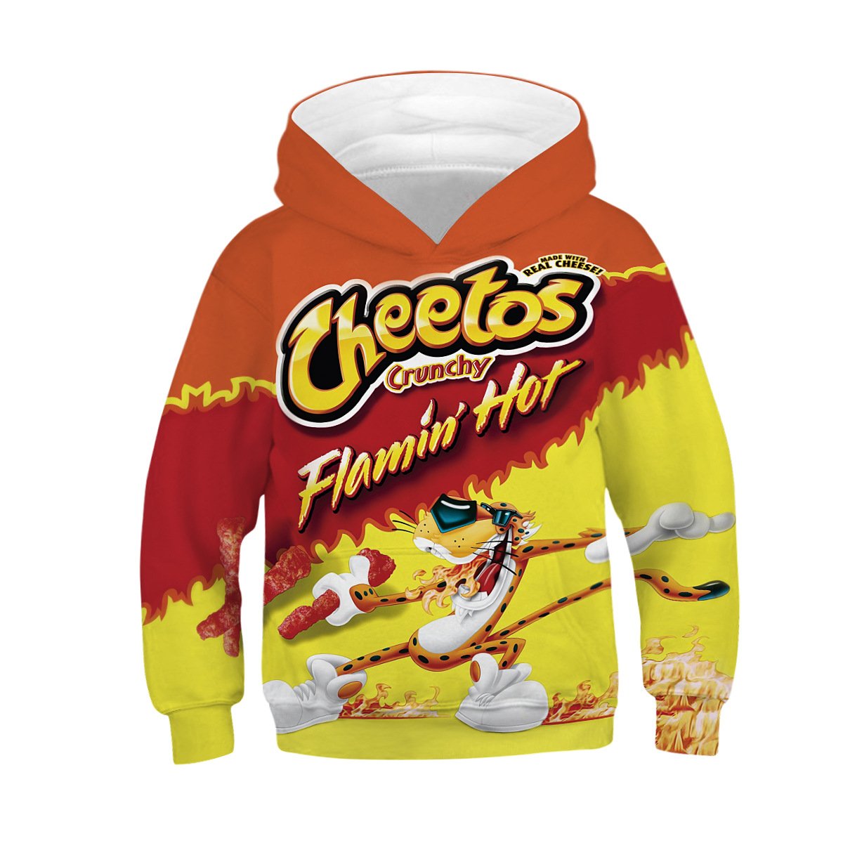 Kids crunchy flamin hot cheetos sweatshirt unisex  hoodie - mihoodie