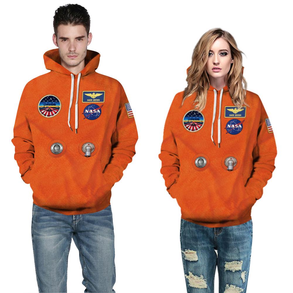 Fashion 3d Print Hoodie Based on NASA Space Shuttle Flight Suit  Unisex Cosplay Costume - mihoodie