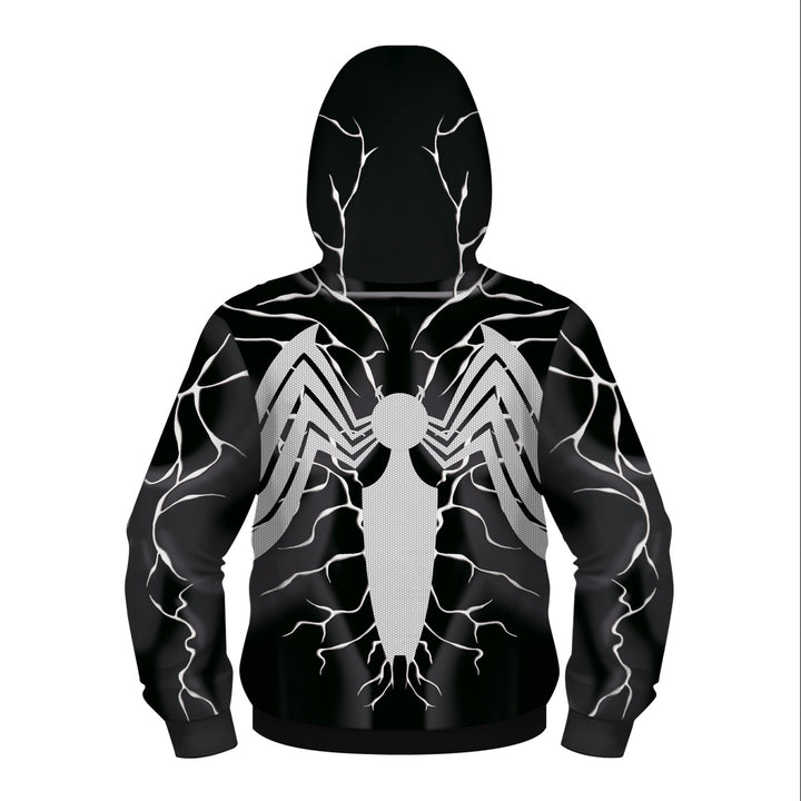 Kids Venom zip up hoodie Unisex Jacket Cosplay costume - mihoodie