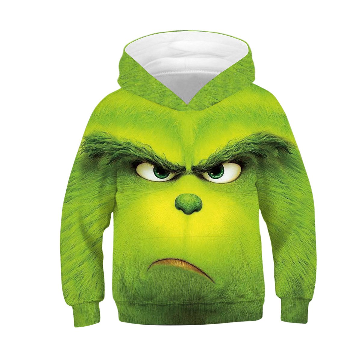 Kids Angry Grinch 3D Hoodie Unisex Sweatshirt - mihoodie