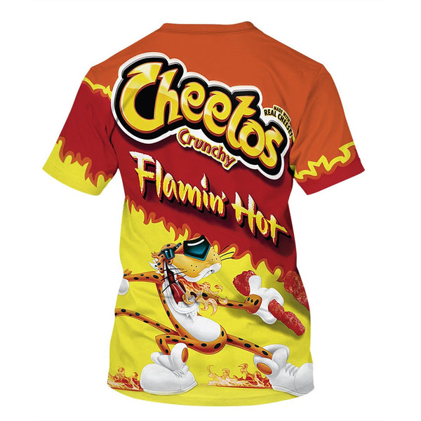 New Fashion Crunchy  Flamin Hot  Cheetos 3D t-shirt - mihoodie