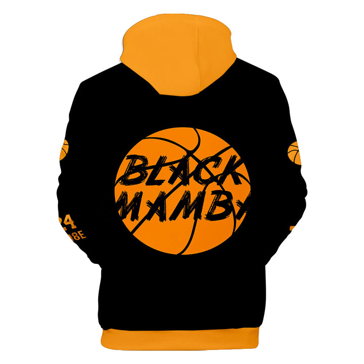 Black MAMBA Kobe 3D Hoodie - mihoodie