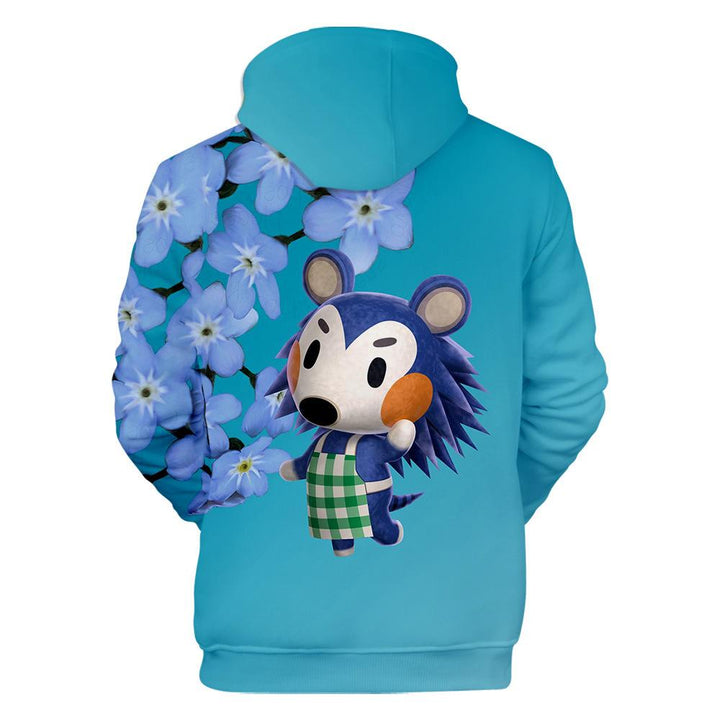 Animal Crossing  a blue hedgehog  Mabel  Hoodie - mihoodie
