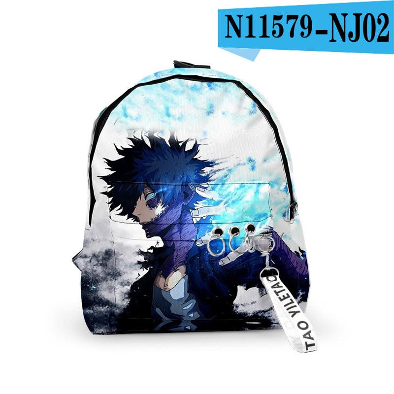 Casual Stylish My Hero Academy 3D Backpack For Boys Girls Students Schoolbag - mihoodie