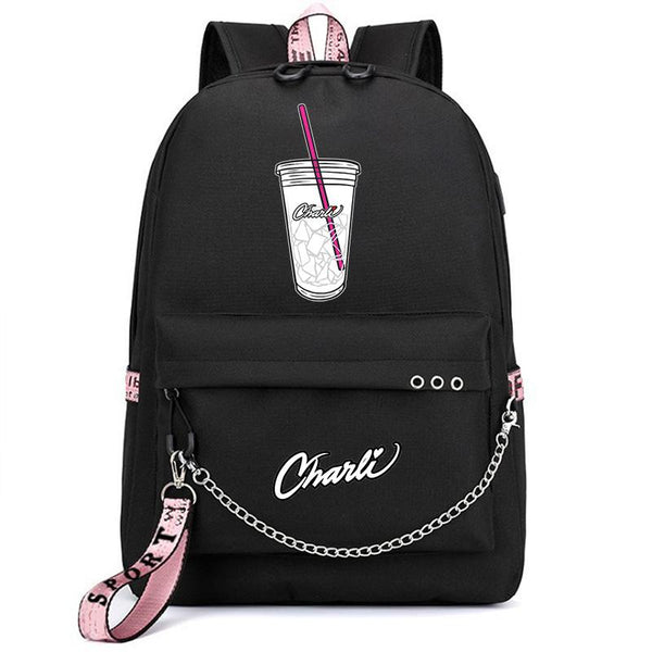 Charli D Amelio backpacks for girls College Travel School Bag - mihoodie
