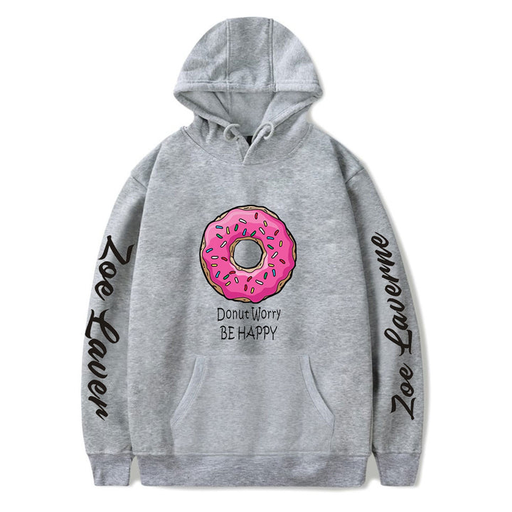 Fashion zoe laverne donut worry be happy  Pullover Hoodie - mihoodie