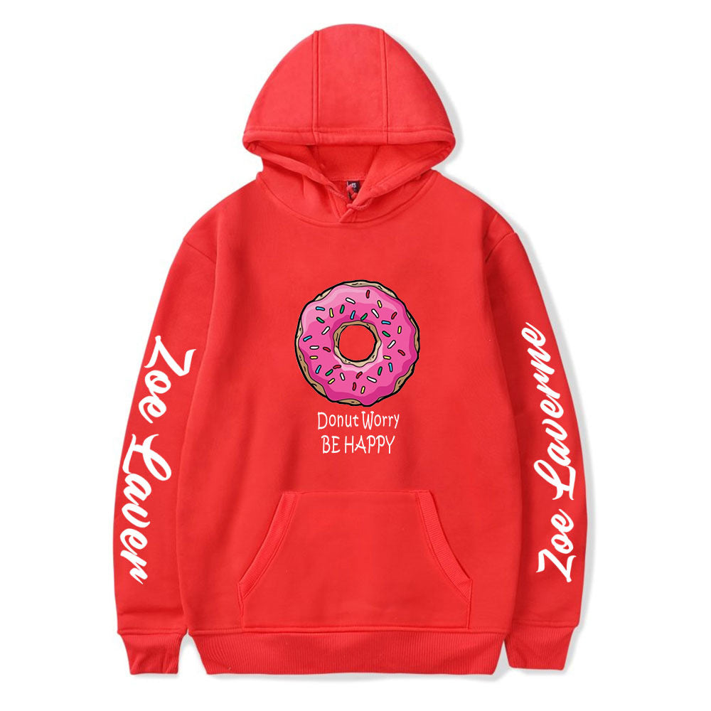 Fashion zoe laverne donut worry be happy  Pullover Hoodie - mihoodie