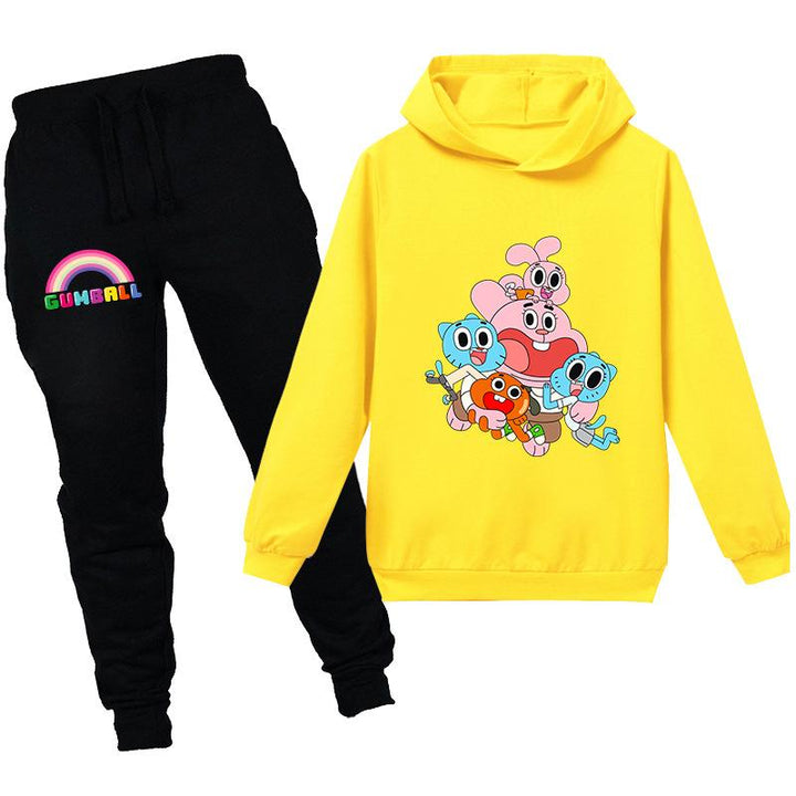Kids The Amazing World of Gumball Hooded shirt and pants 2pcs - mihoodie