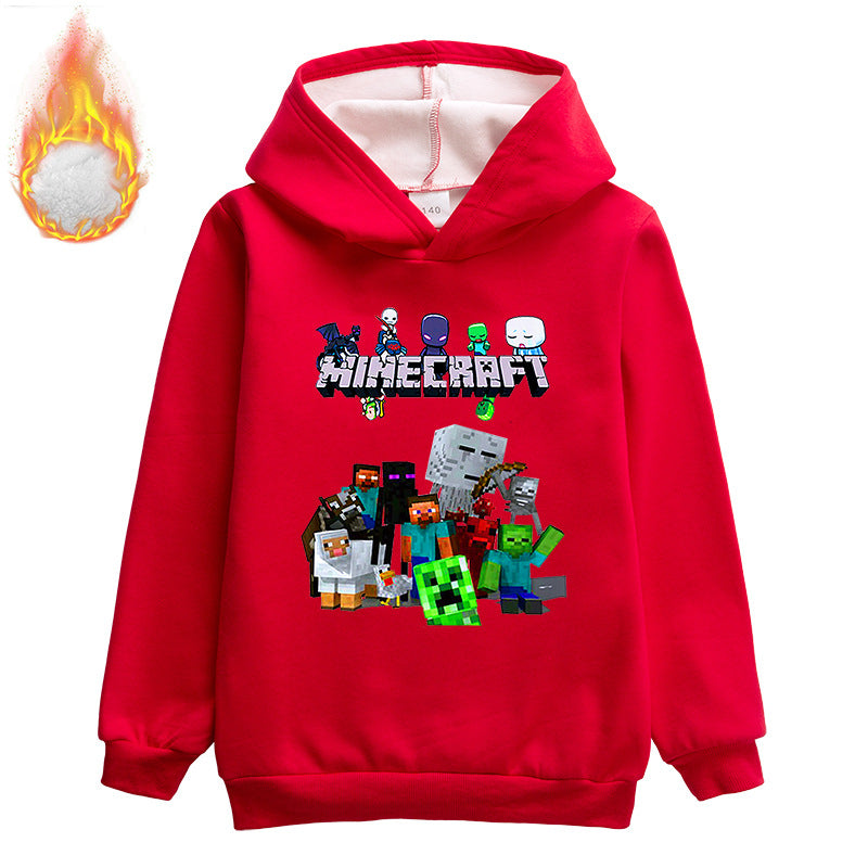 Kids Minecraft characters Fleece Pullover Hoodie - mihoodie