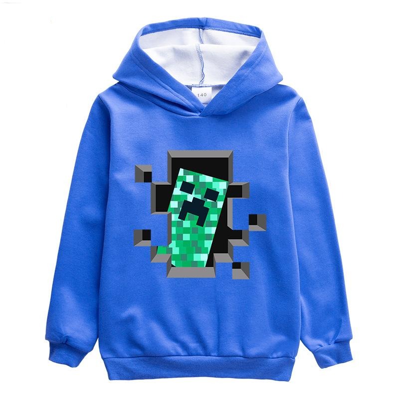 Kids Minecraft Creeper   Fleece Pullover Hoodie - mihoodie