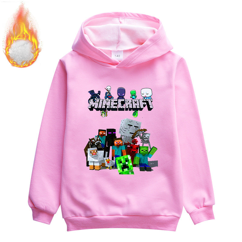 Kids Minecraft characters Fleece Pullover Hoodie - mihoodie