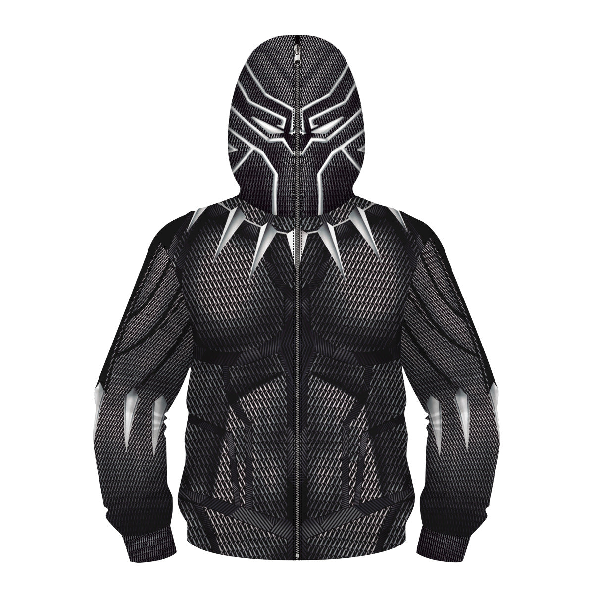 Kids avengers black panther zip up hoodie Unisex Jacket - mihoodie