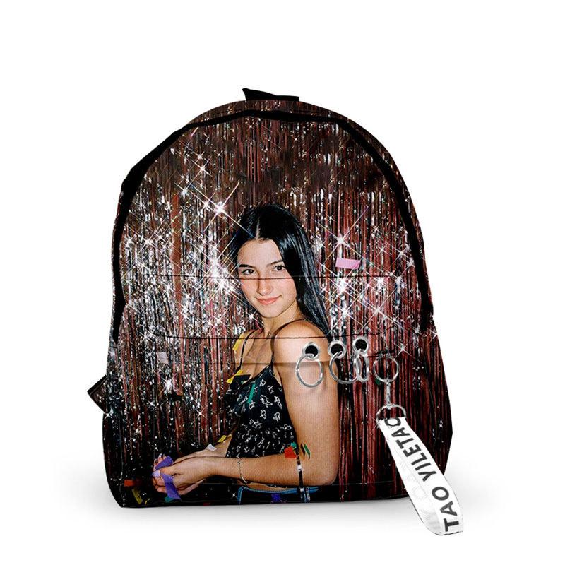 Casual Stylish 3D Charli D'Amelio School Backpacks for Kids Girls Lightweight Backpack Bookbags - mihoodie
