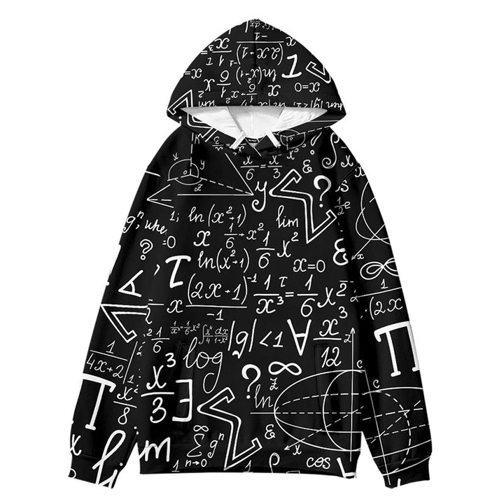 Fashion Physical formula 3D Fleece Pullover Hoodie - mihoodie
