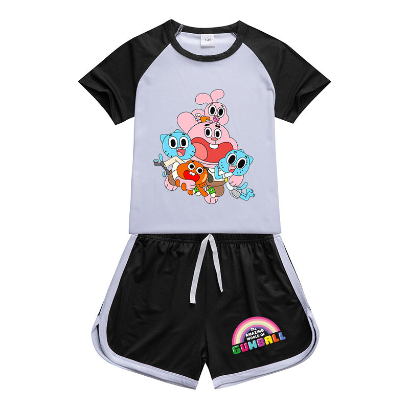 Kids The Amazing World of Gumba Sportswear Outfits T-Shirt Shorts Sets - mihoodie