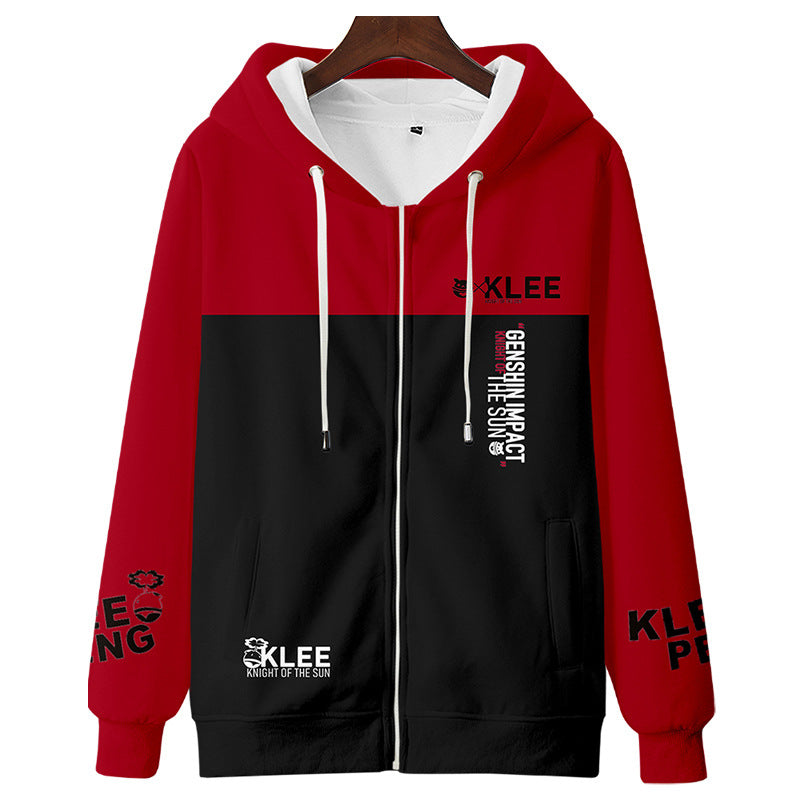 Fashion Genshin Klee 3D jacket Streetwear - mihoodie