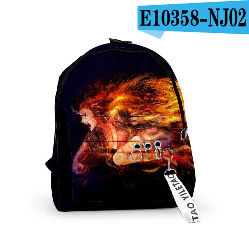 Fashion Demon Slyaer 3D Cool Guimie Printed School Backpack  for Kids Girls Boys - mihoodie
