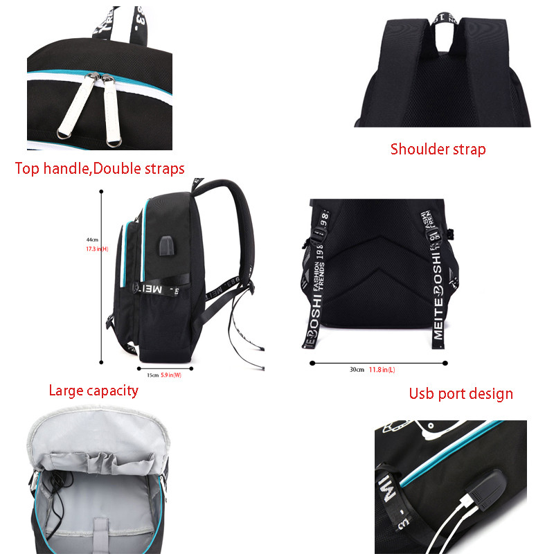 Casual Stylish Roblox Backpacks for Men Women Bag - mihoodie