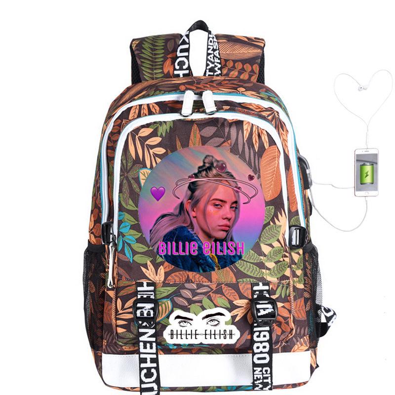 Fashion Billie Eilish Backpacks for Girls Students Women Travel - mihoodie