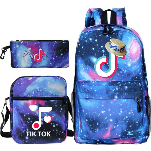 Tik Tok Backpack Teenagers Student School Bag Children Fashion Book Bag For Boys/Girls - mihoodie