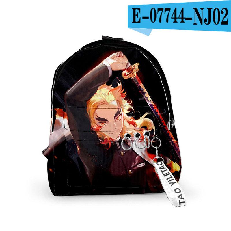 Demon Slayer 3D Student Stylish Unisex Daypack for Boys Girls School Book Bags - mihoodie