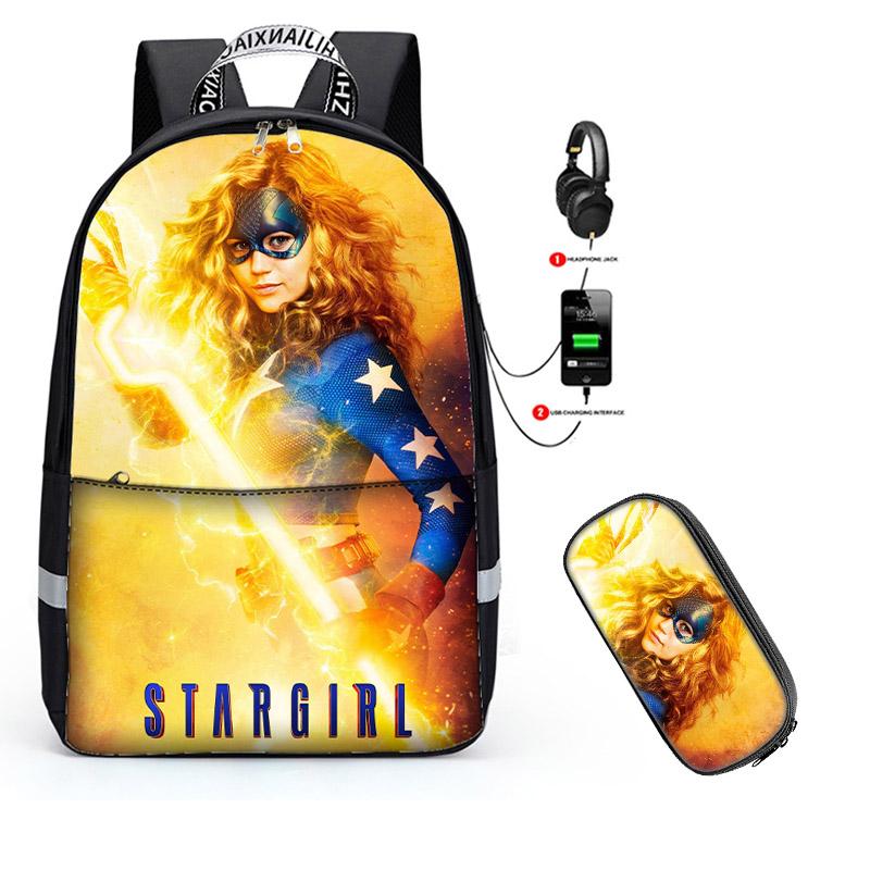 Cool Stargirl 3D Print Backpack for Kids School Bookbag Lunch Bag Pencil Bag 3 Piece Set - mihoodie