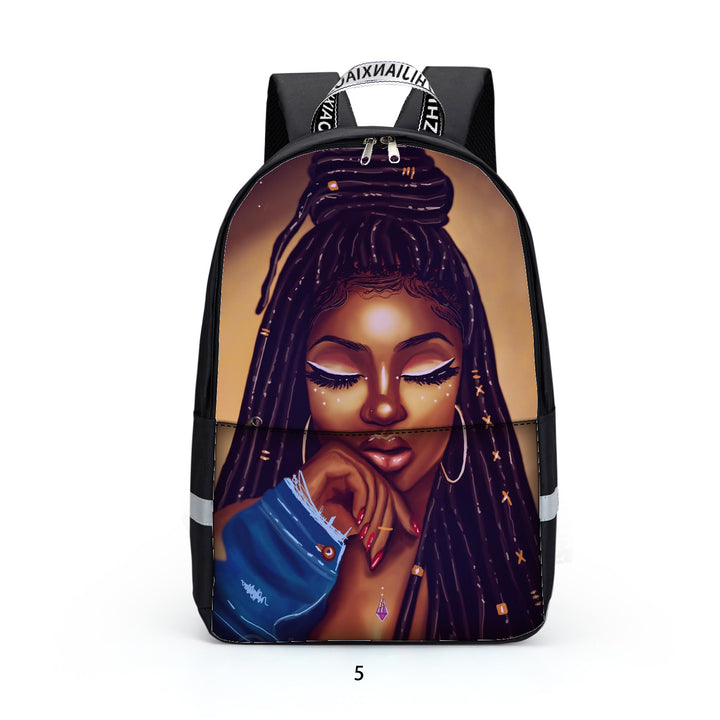 Afro Lady Lightweight Backpack - mihoodie