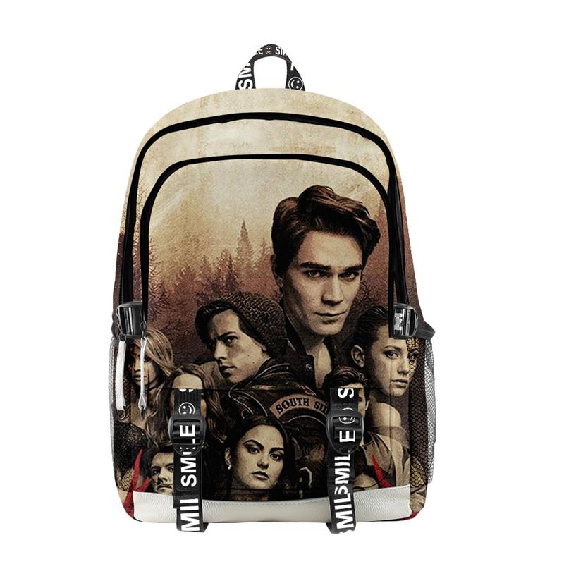 Straps 3D RIVERDALE Student Stylish Unisex Daypack for Boys Girls School Book Bags - mihoodie