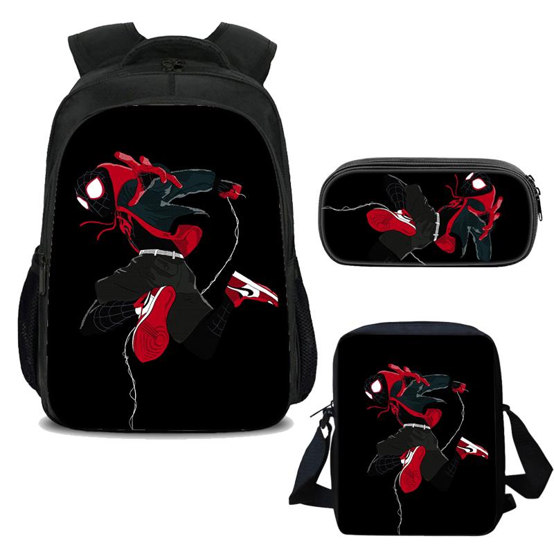 Spider-Man  Student  Bookbag Lightweight Laptop Bag with Shoulder Bags and Pen Case for Teen Boys and Girls - mihoodie