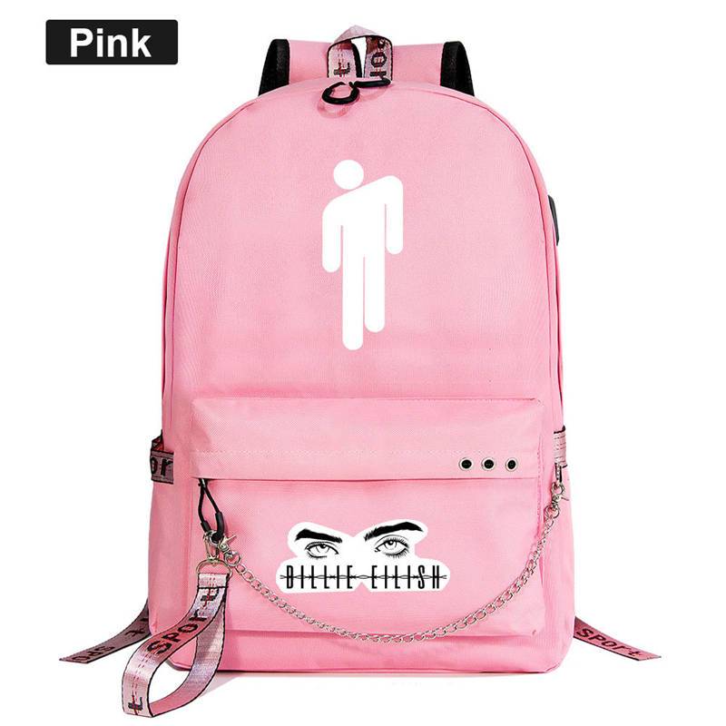 Billie Eilish Backpacks for Men Travel Hiking Women School Boys and Girls Bag Student - mihoodie