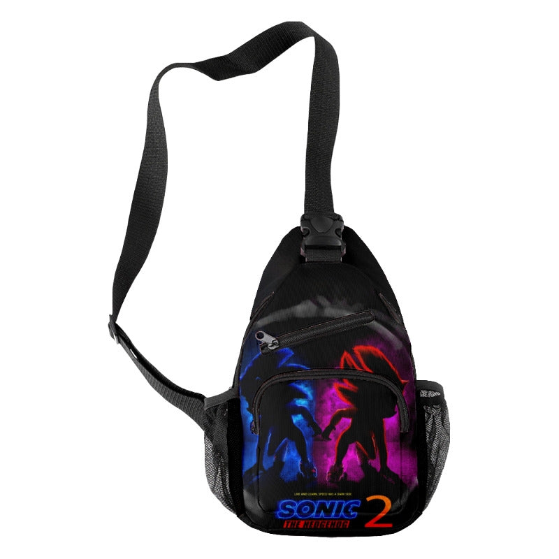 one-shoulder sonic  backpack - mihoodie