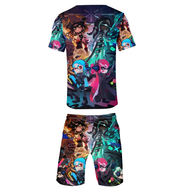 Splatoon３ T-Shirt and Shorts Two Piece Set - mihoodie