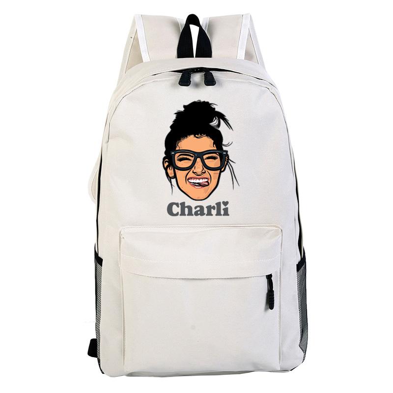 Charli Travel Canvas Backpack Bookbags for Girls - mihoodie