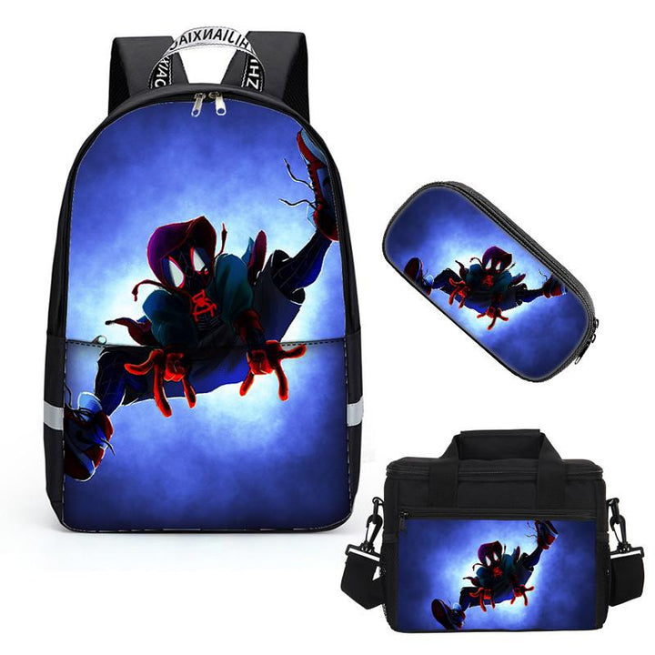 Deeprint Cool Unique 3D Spider Man School Book Bag Printing Backpacks for Boys Girls Students - mihoodie