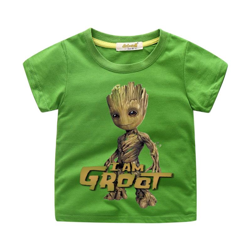 Summer Short I am Groot tshirt for boys and girls - mihoodie