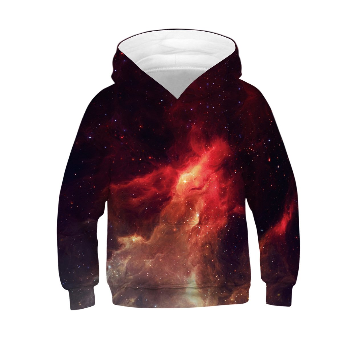 Unisex galaxy 3D Digital Print Pullover Hoodie Hooded Sweatshirt for boys and girls - mihoodie