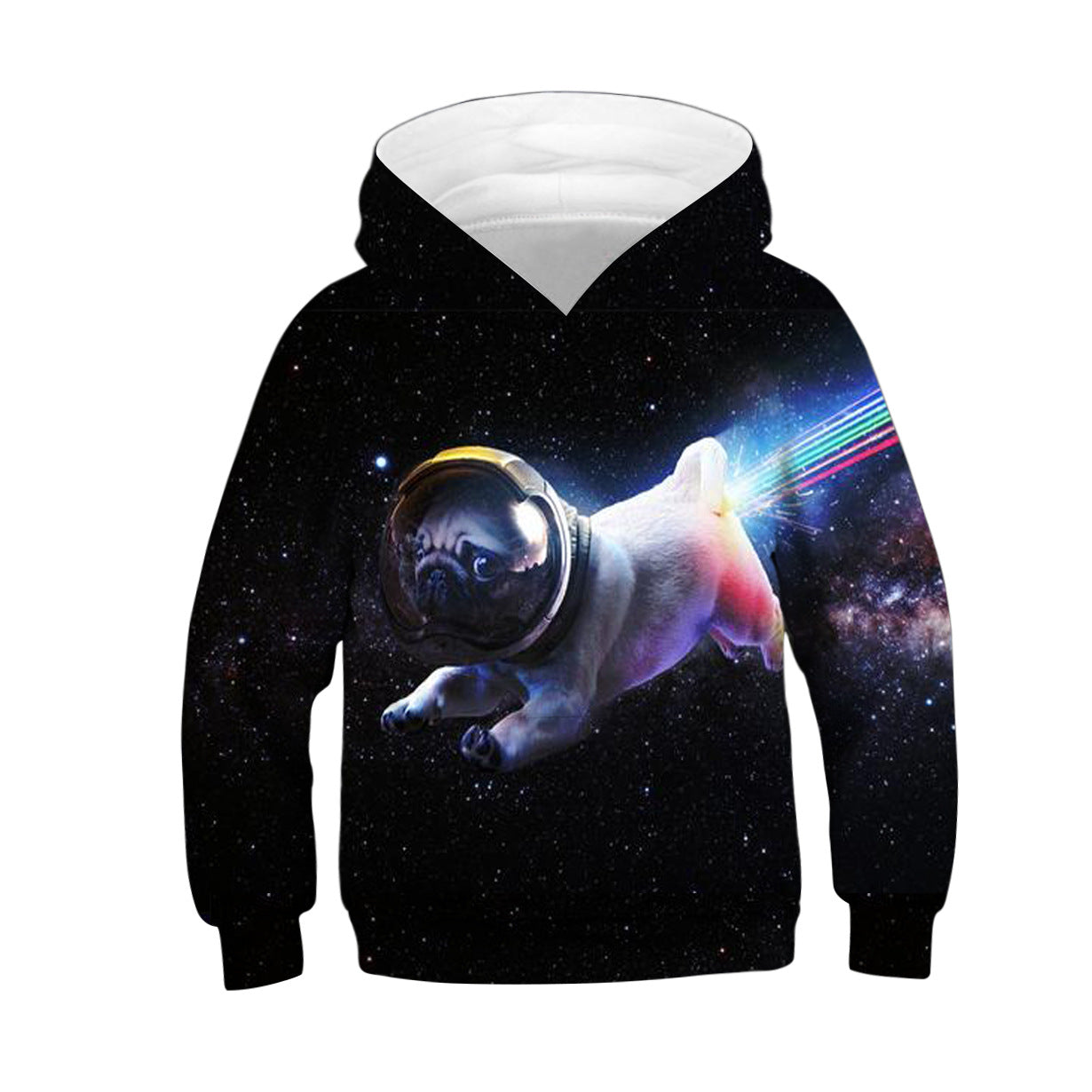 Kids Space  Galaxy  pug Hoodie Unisex Sweatshirt - mihoodie