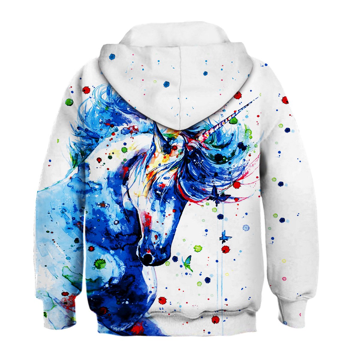 Colorful Unicorn 3D printing  Hoodie for boys and girls - mihoodie