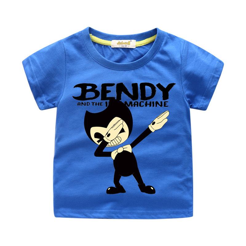 Bendy and the Ink Machine T-Shirt Kids Cotton Shirt Funny Youth Tee 1 - mihoodie