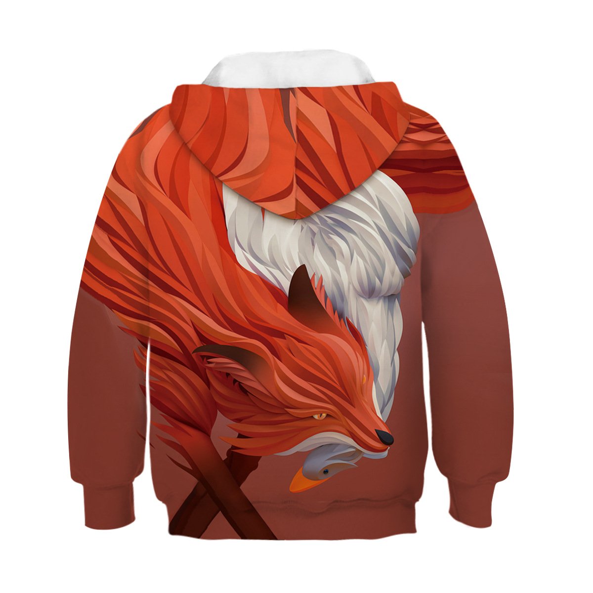 Kids Fire Fox 3D Hoodie Unisex Sweatshirt - mihoodie