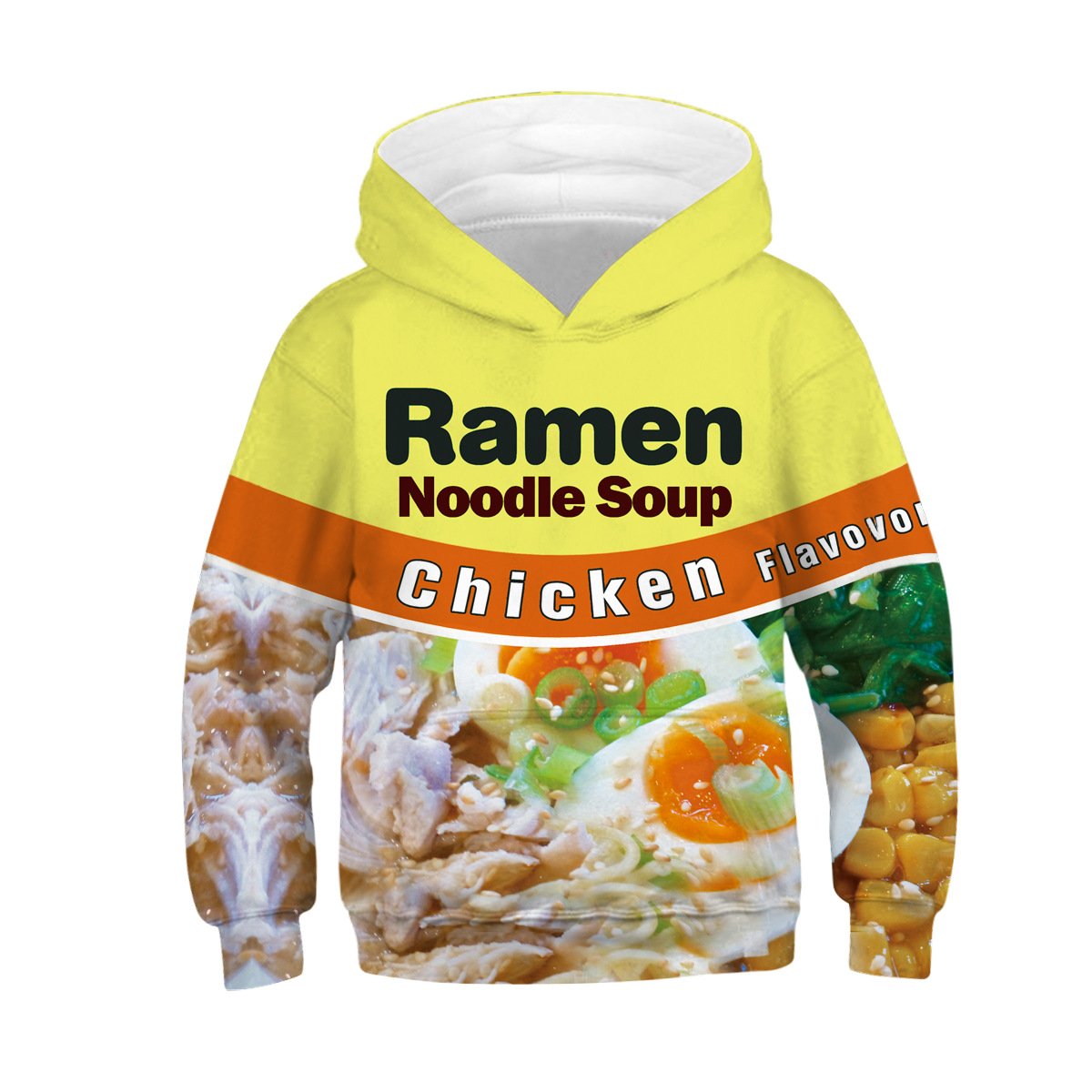 Unisex Hoodie Kids   Chicken Noodle Soup  3D Print Graphic Pullover Hoodie Sweatshirt for 4-14T - mihoodie