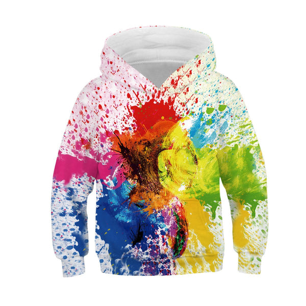 Kids Tie Dyeing Hoodie Unisex Sweatshirt - mihoodie