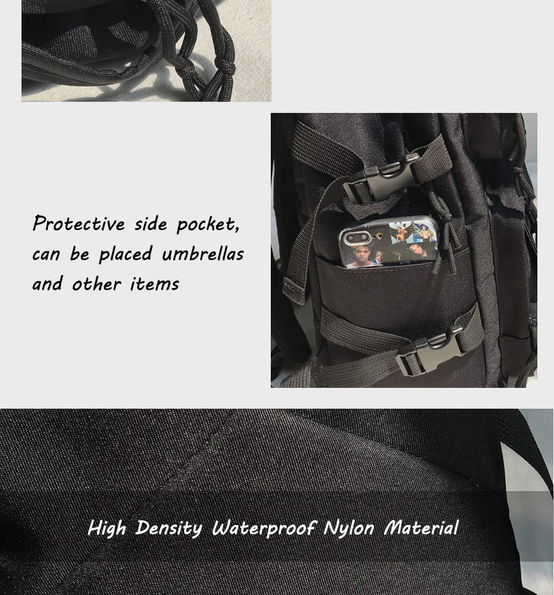 Waterproof nylon Women Backpack Female Large capacity buckle backpack Unisex schoolbag Laptop Backpacks Travel Mochila - mihoodie