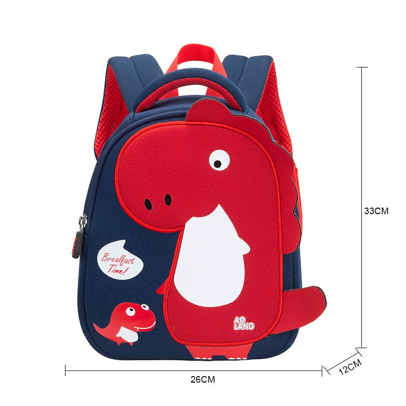 Jsvery 2022 New Children School Bags 3D Dinosaur Cartoon Kids Bag Cute Toddler School Boys Backpack Kindergarten Mochila Infantil - mihoodie