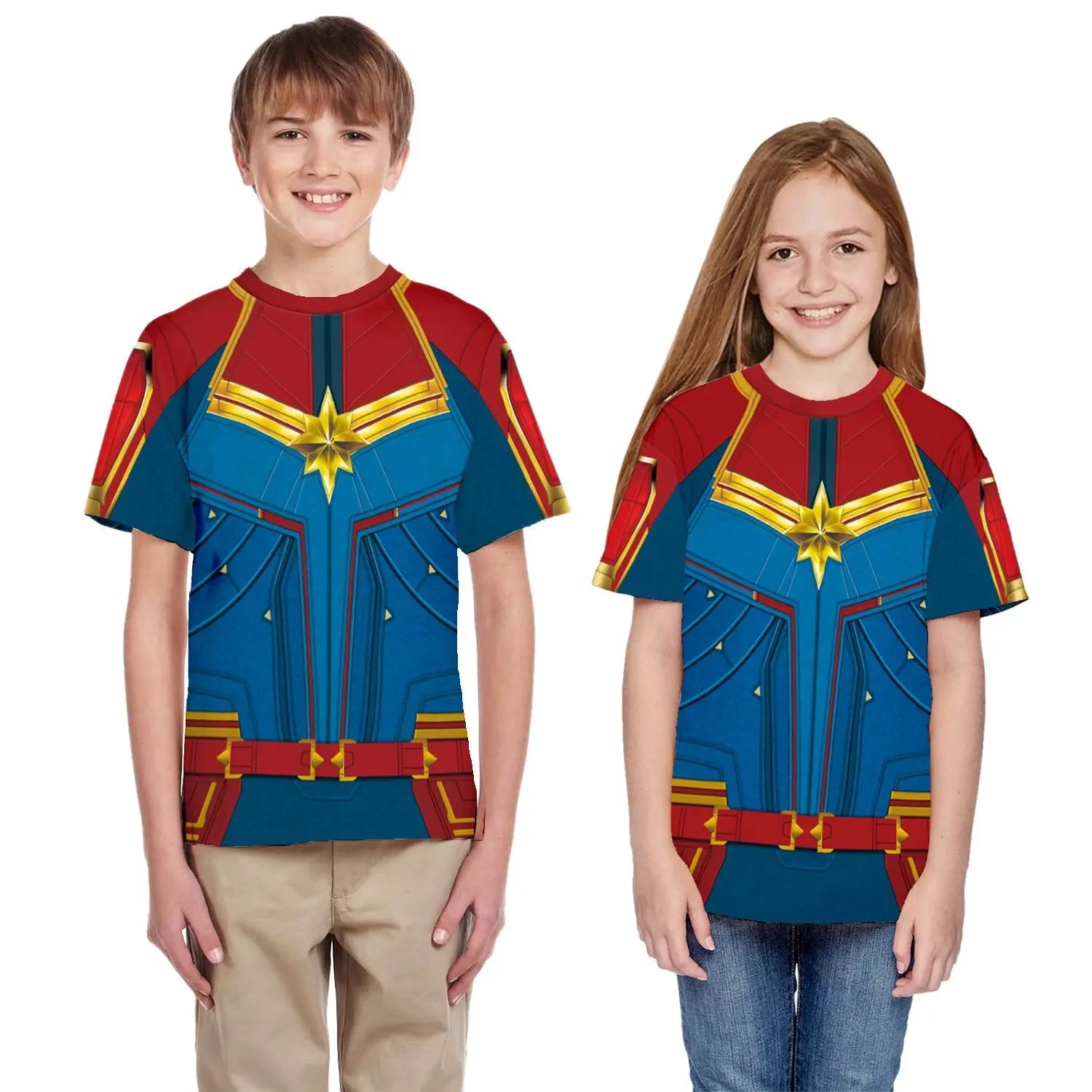 Kids Captain Marvel 3D t-shirt - mihoodie