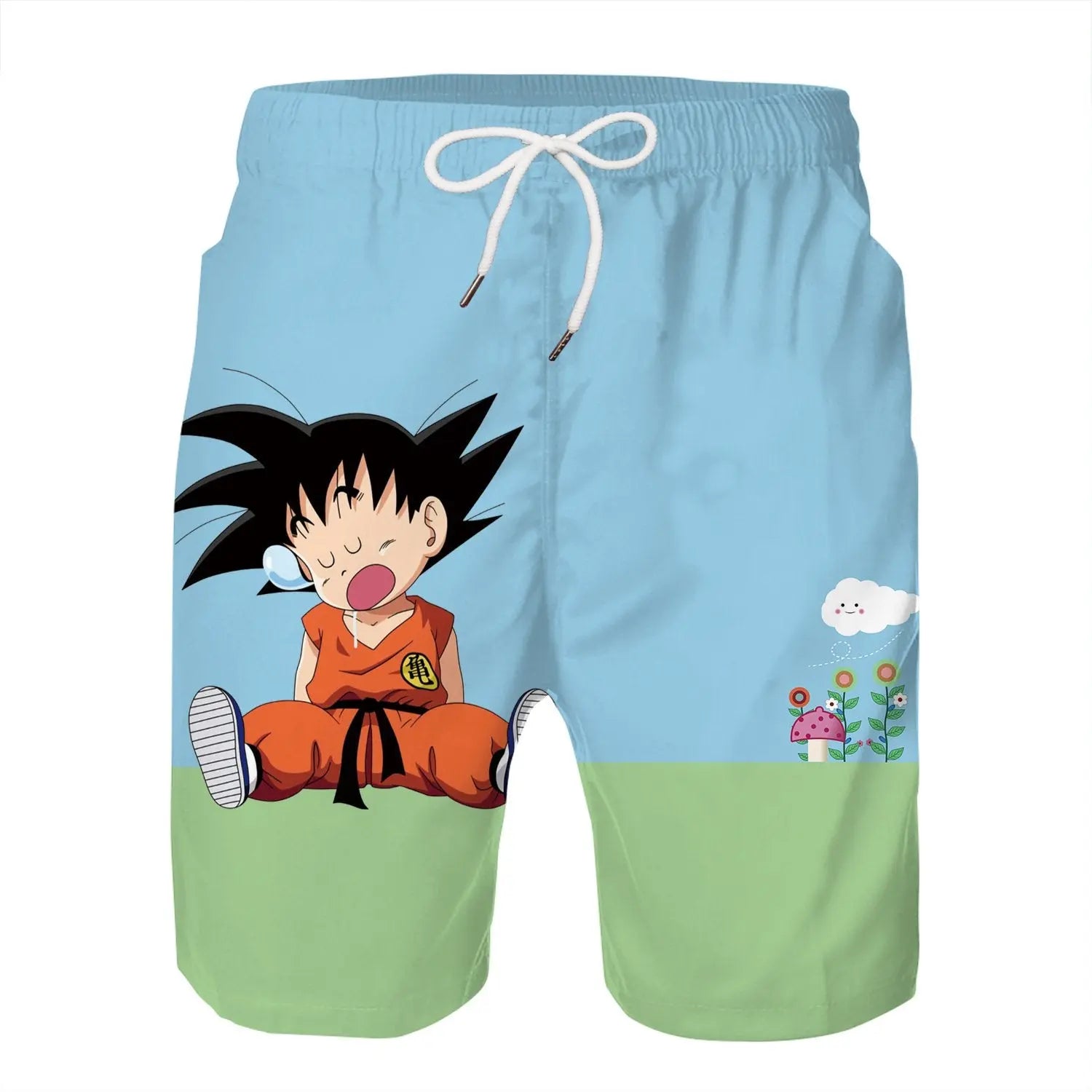 Kids Dragon Ball Son Goku Beach Shorts - mihoodie